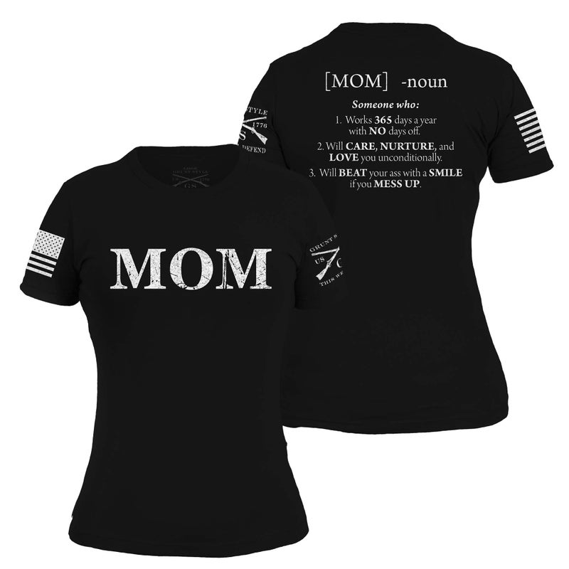 Grunt Style Mom Defined - Women's T-Shirt (Black, X-Large) - Image 1